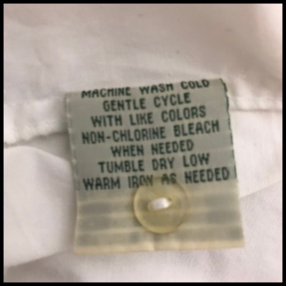 Cotton/Spandex Ruffle Front Folded Cuff Blouse Size M - Picture 8 of 8